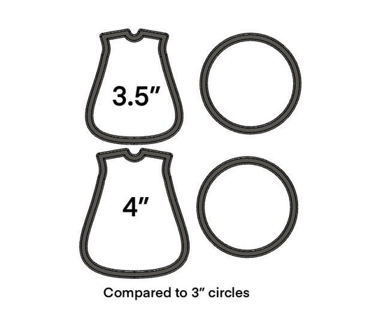 Baby sleep sack cookie cutter