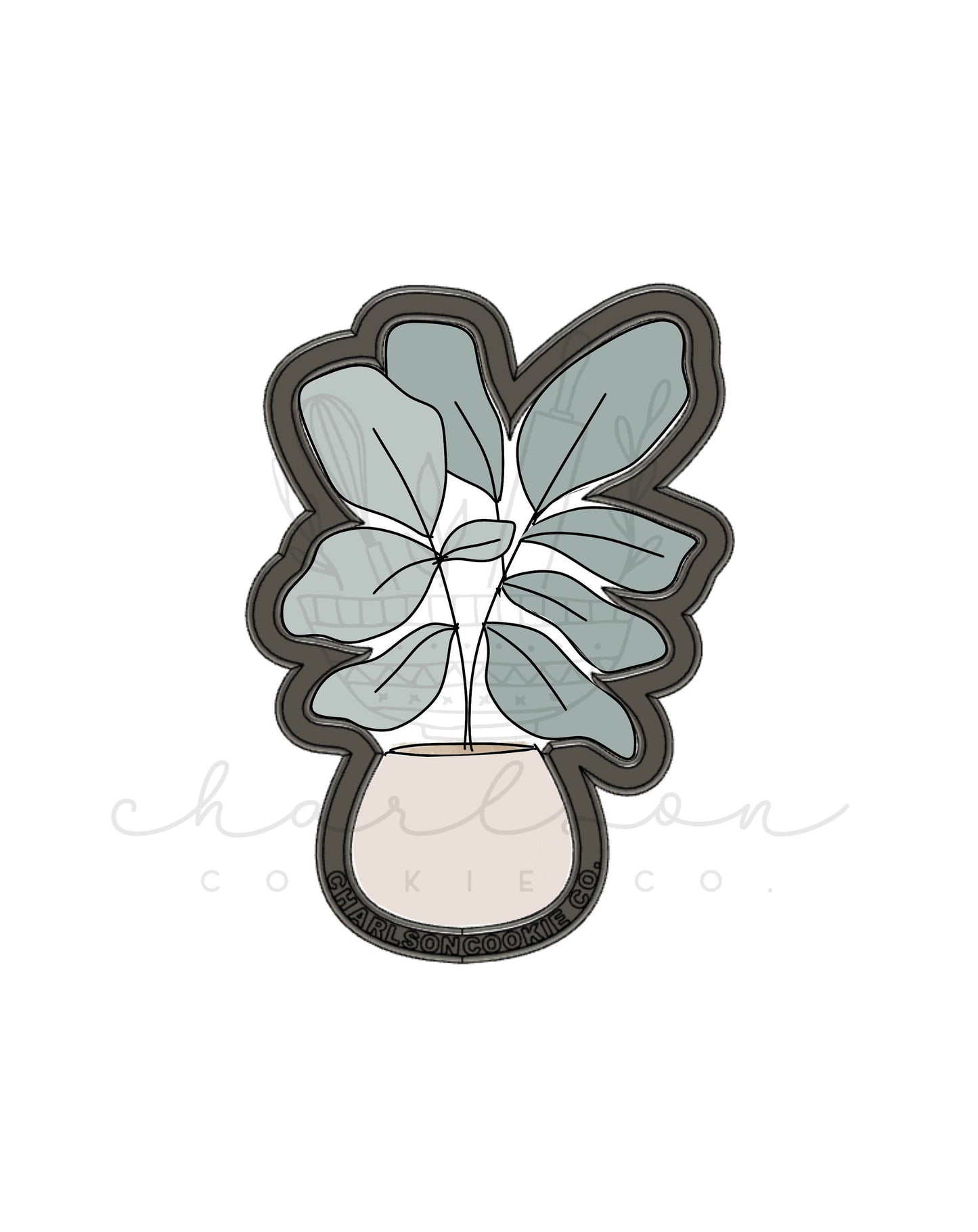 Fig plant cookie cutter
