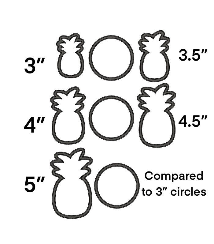 Pineapple cookie cutter