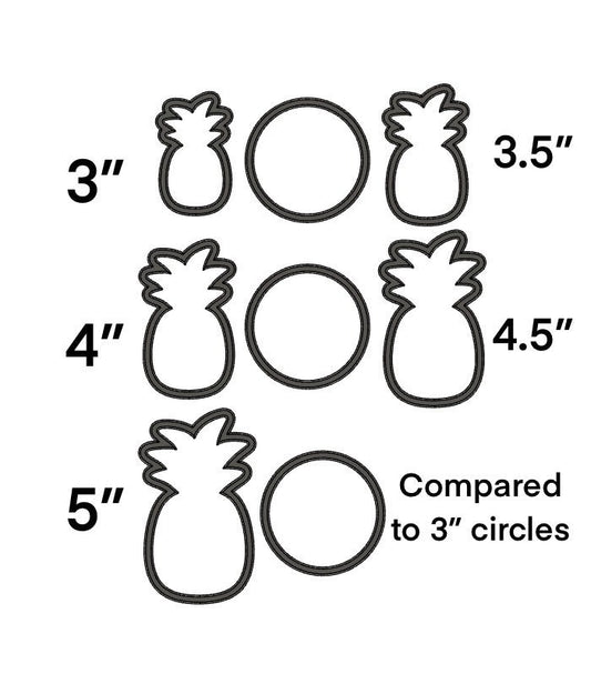 Pineapple cookie cutter