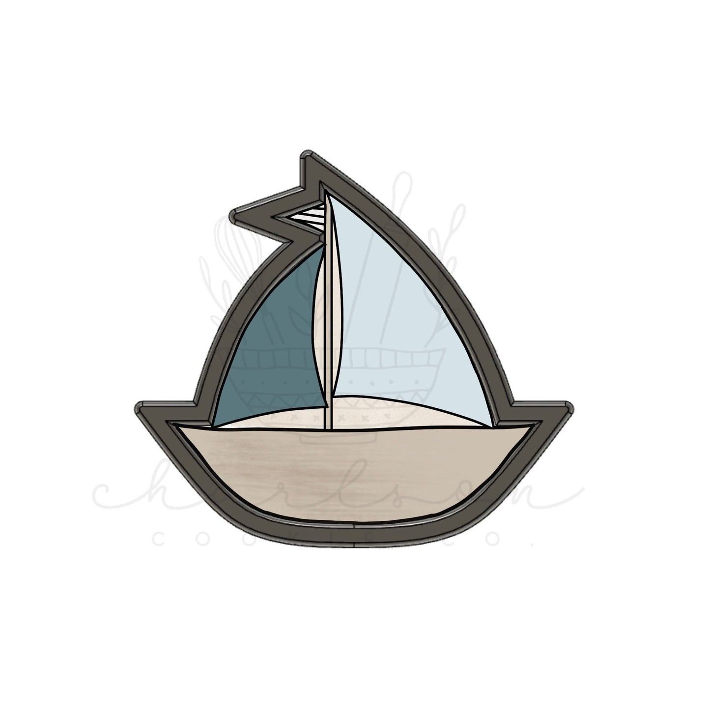 Sailboat cookie cutter