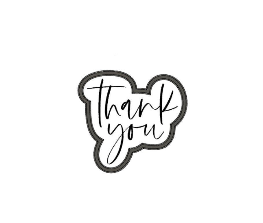 Thank you cookie cutter