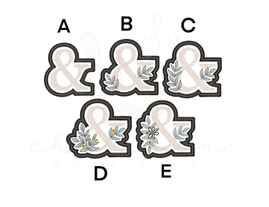 Ampersand cookie cutter