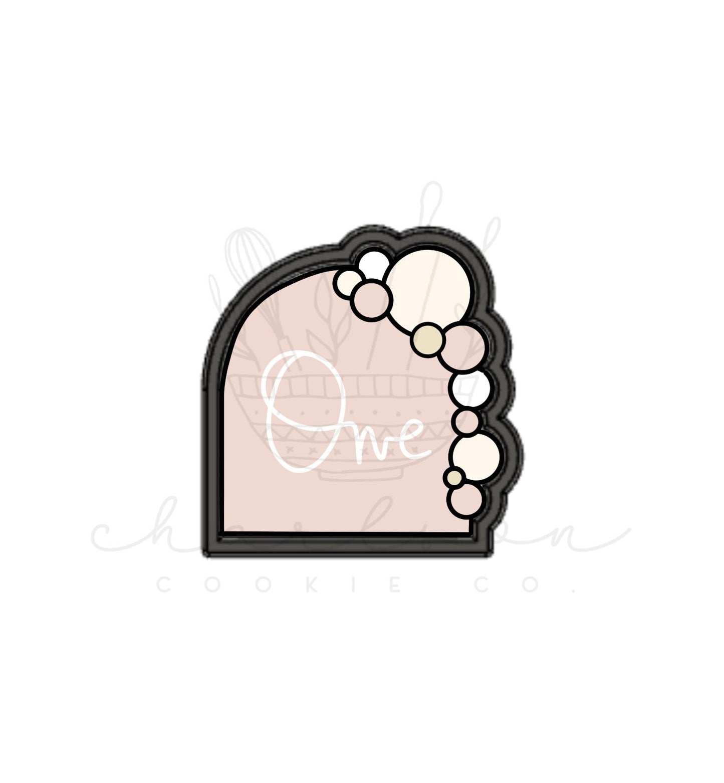 Balloon plaque no. 3 cookie cutter