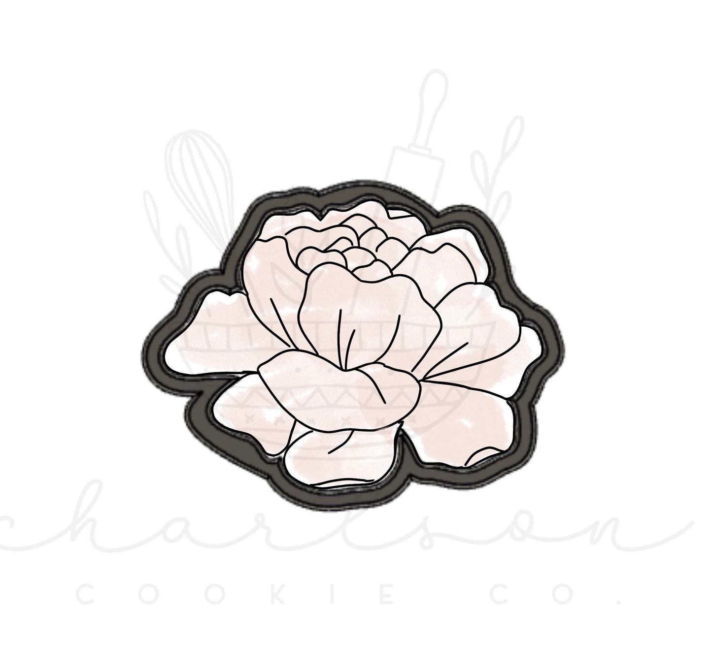Peony no. 4 cookie cutter