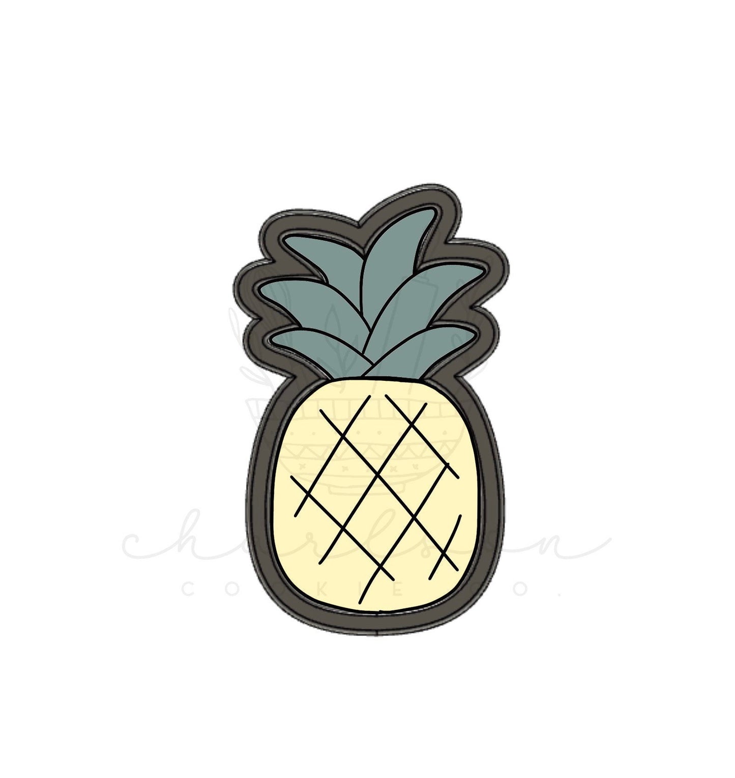 Pineapple cookie cutter