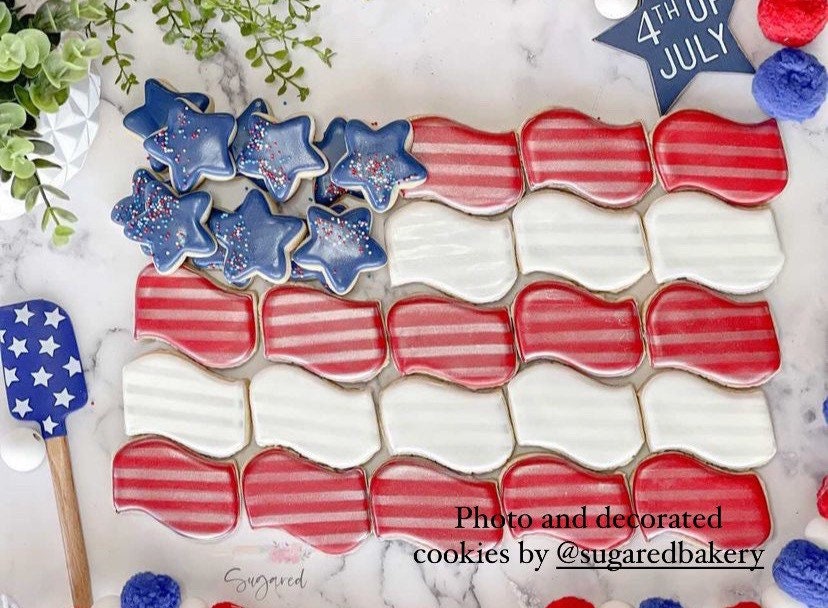 Wavy / Beach towel / Flag cookie cutter