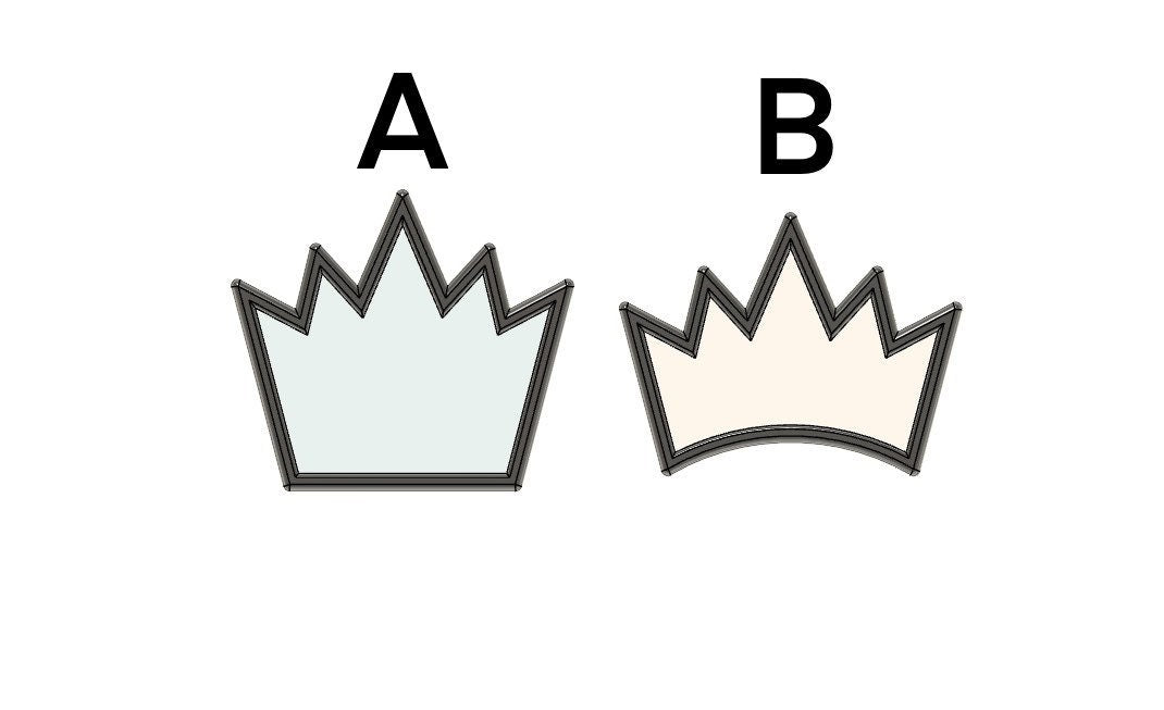Crown cookie cutter