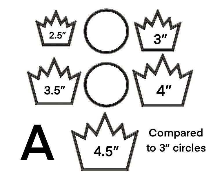 Crown cookie cutter