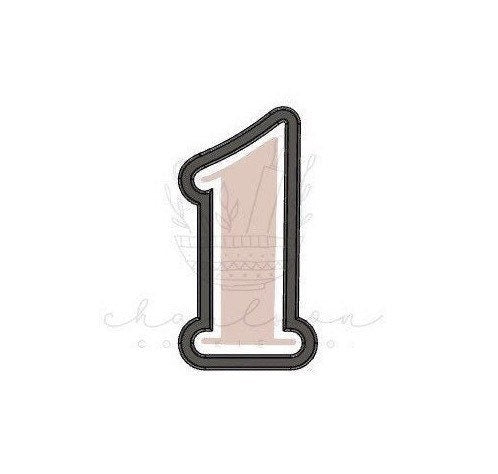 Number 1 (original) cookie cutter