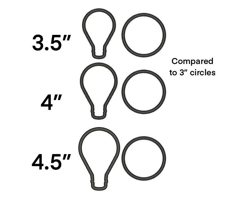 Hot air balloon / light bulb cookie cutter