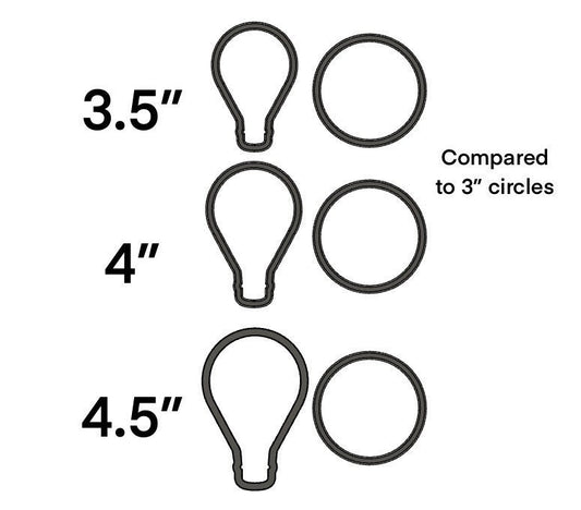 Hot air balloon / light bulb cookie cutter