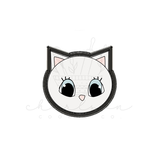 Cat face cookie cutter