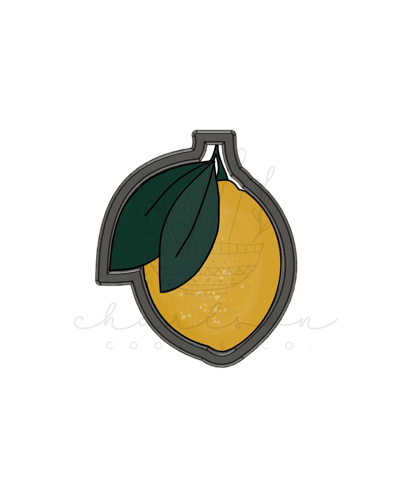 Lemon with Leaf Cookie Cutter