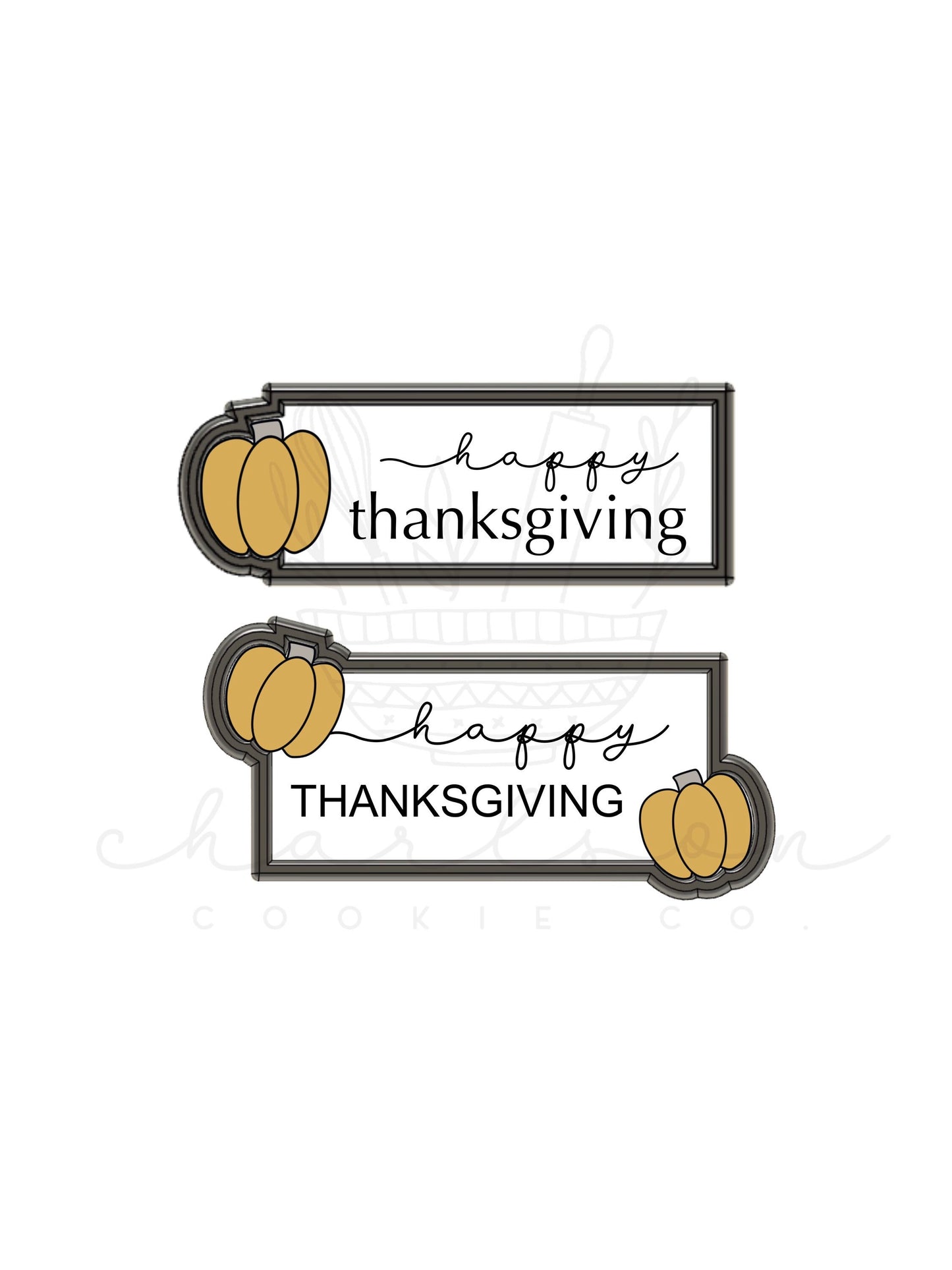 Pumpkin plaque skinny cookie cutter
