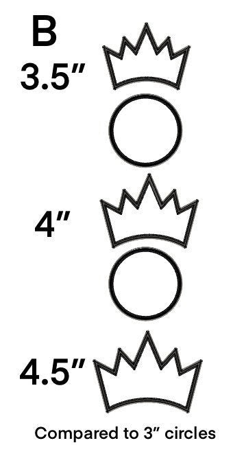 Crown cookie cutter