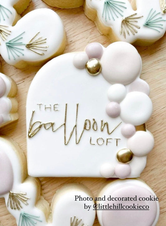 Balloon plaque no. 3 cookie cutter