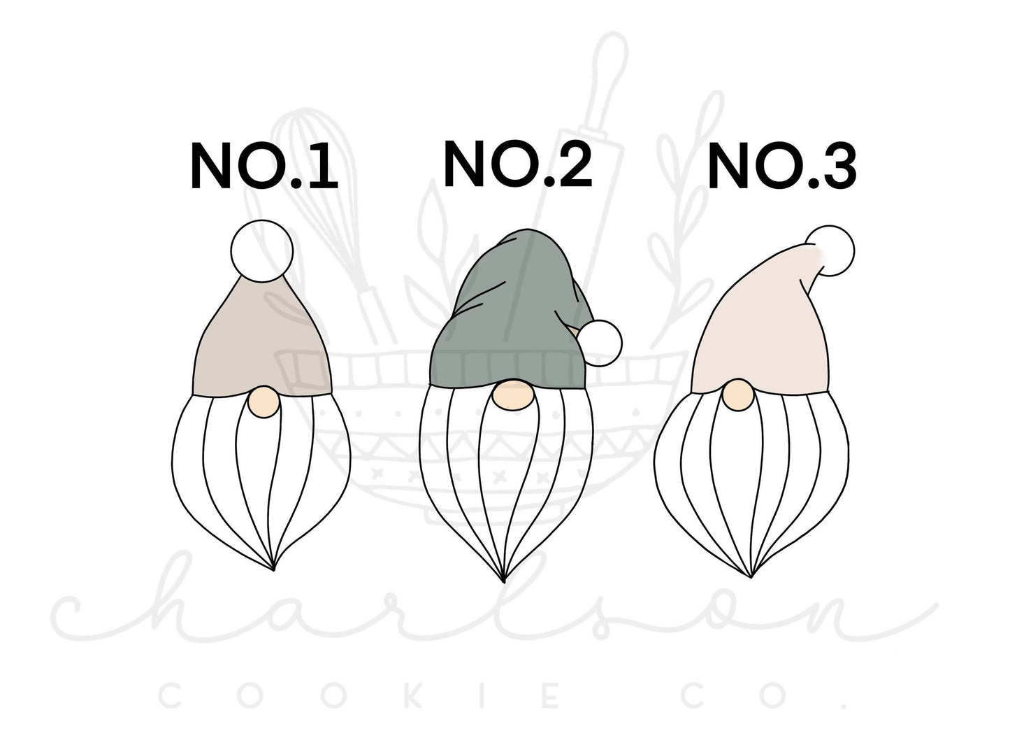 Gnomes / Santa cookie cutter