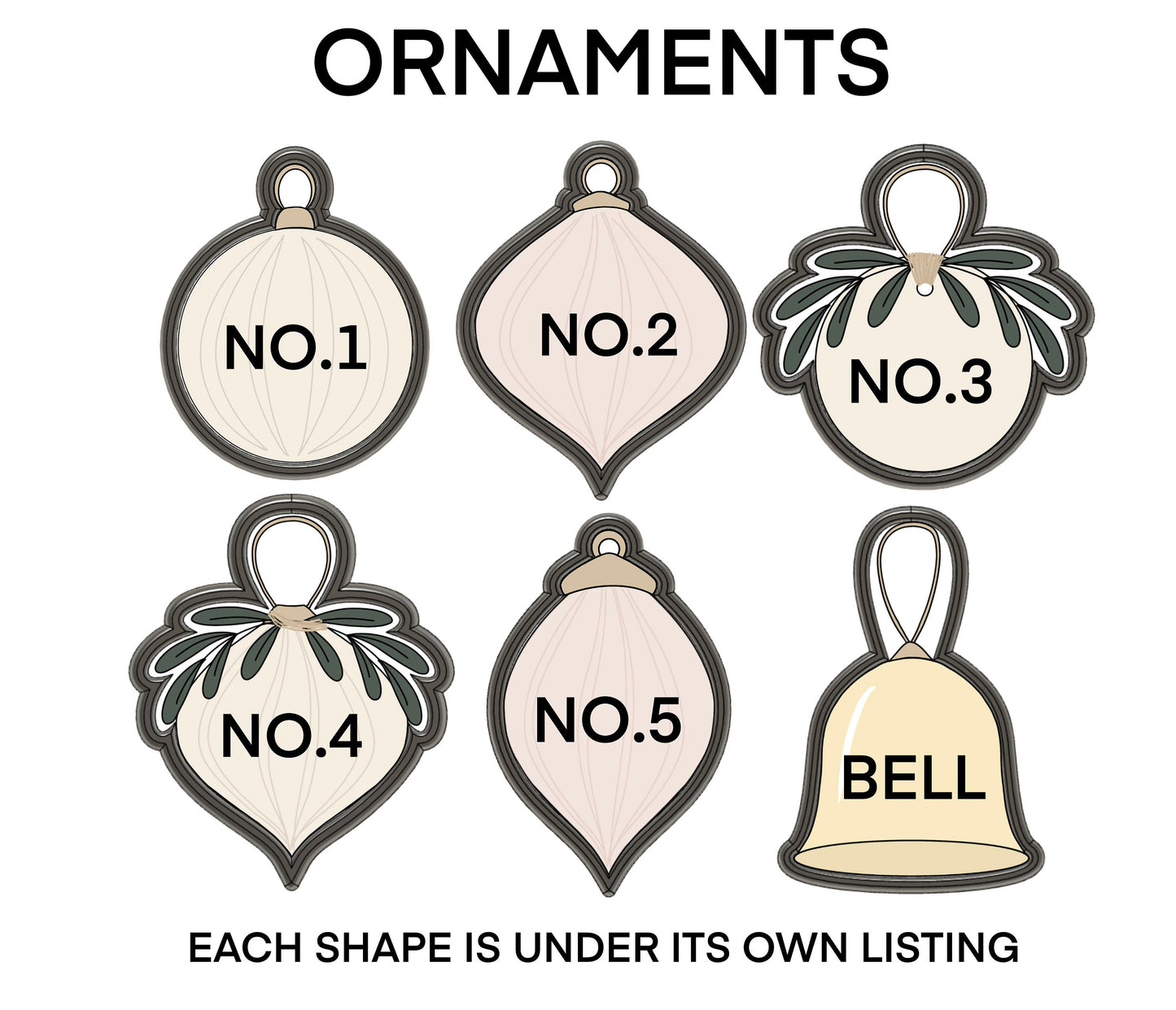 Ornament no. 1 cookie cutter