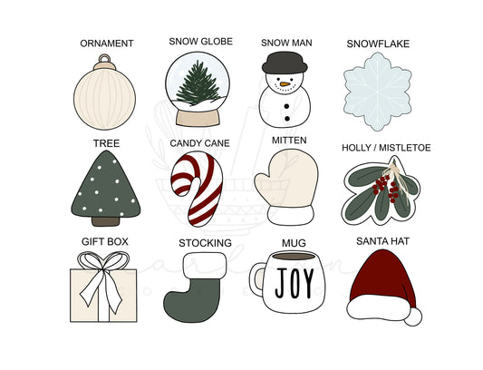 Advent cookie cutters