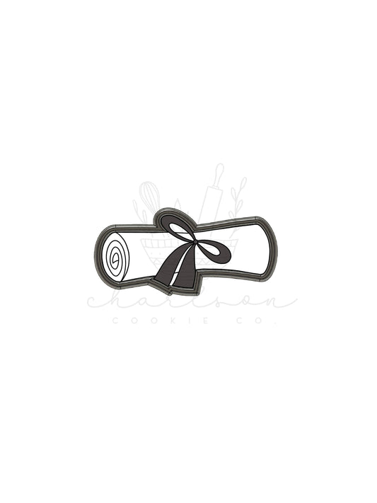 Graduation diploma cookie cutter