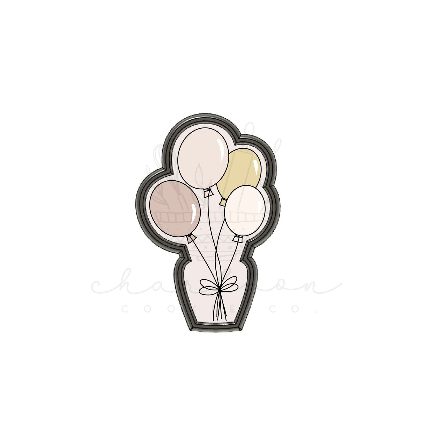 Balloons cookie cutter