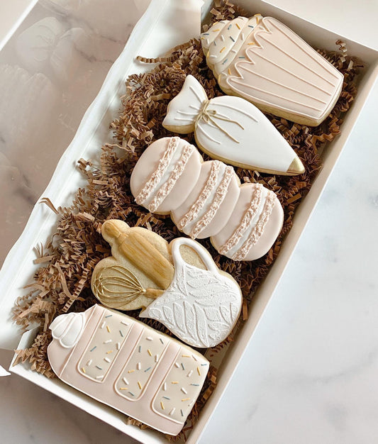 Tall Baker's set (skinny version) 5 cookie cutters 4” set