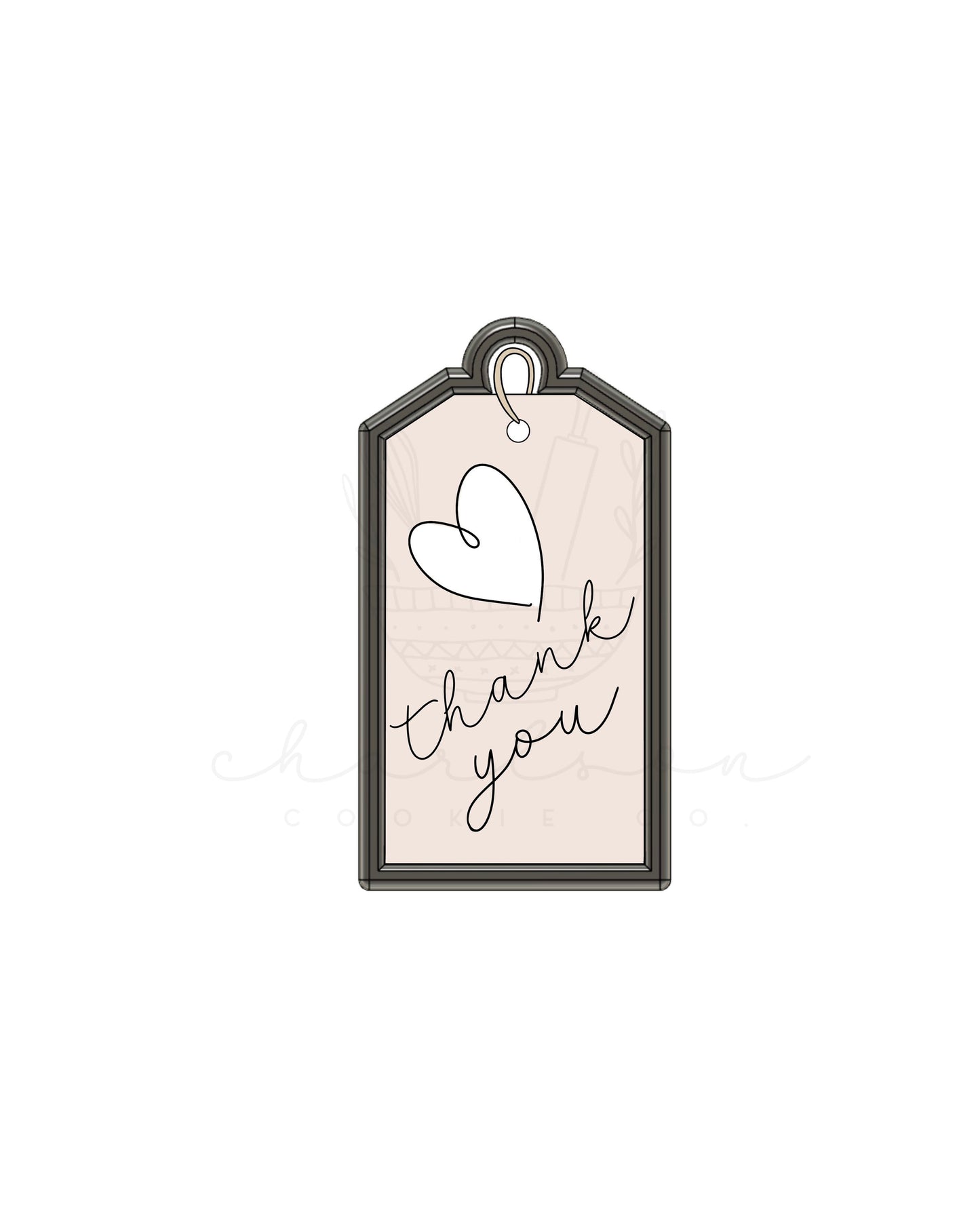Tag no. 2 cookie cutter