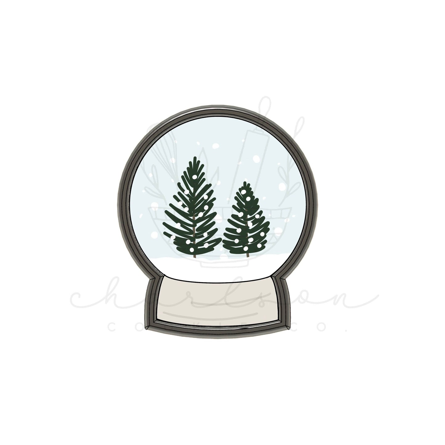 Snow globe cookie cutter
