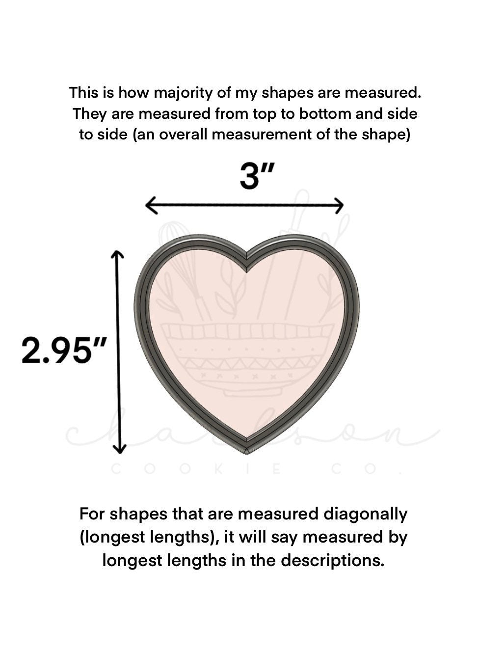Heart no. 3 cookie cutter