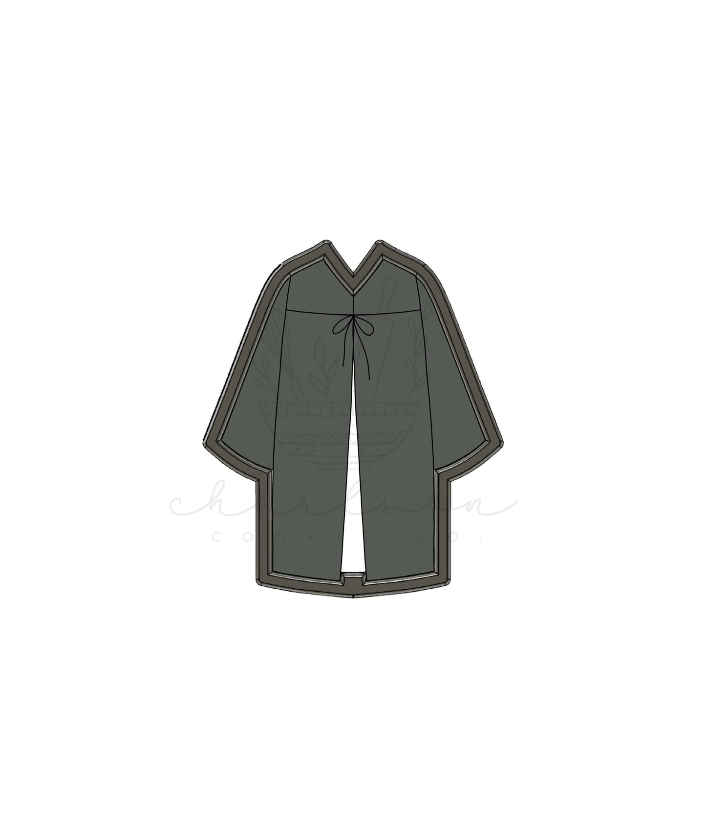 Graduation gown / academic dress cookie cutter