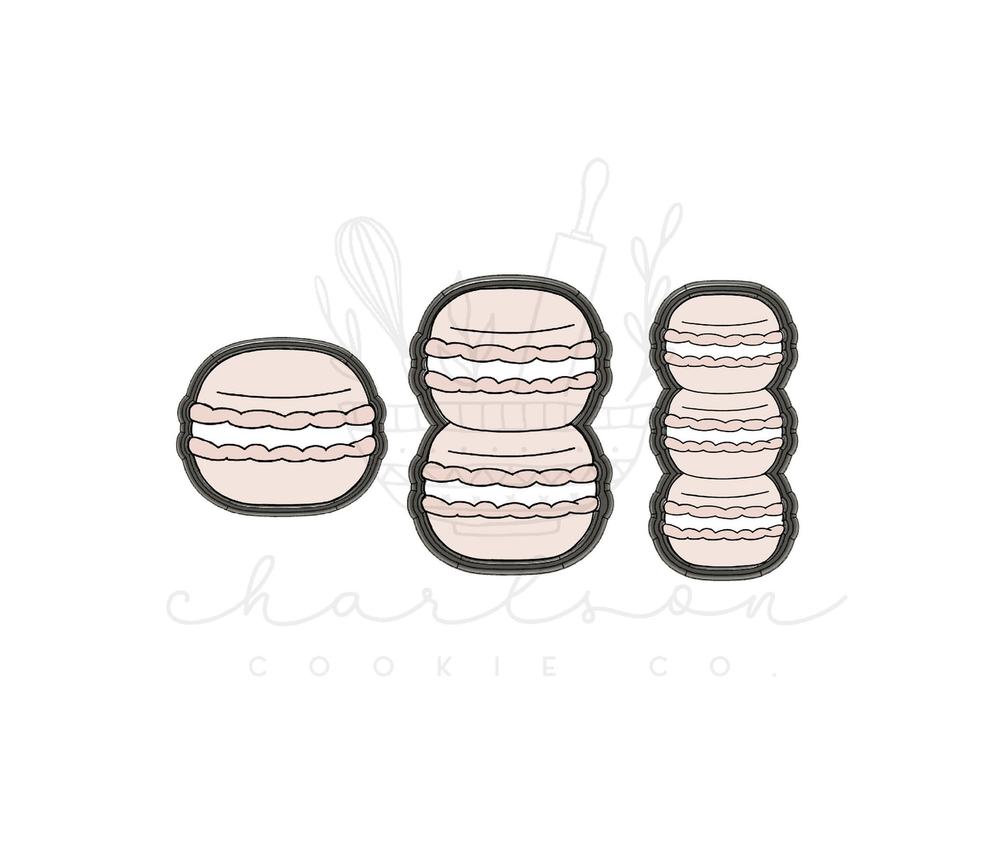 Macarons cookie cutter