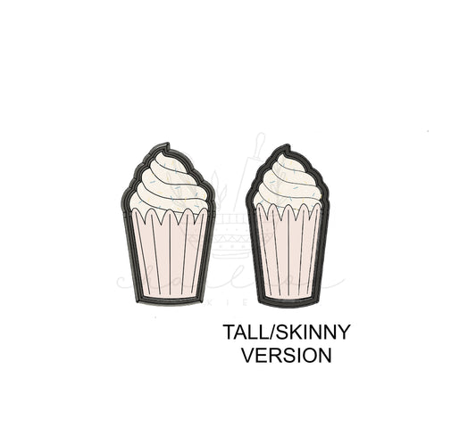 Tall cupcake cookie cutter