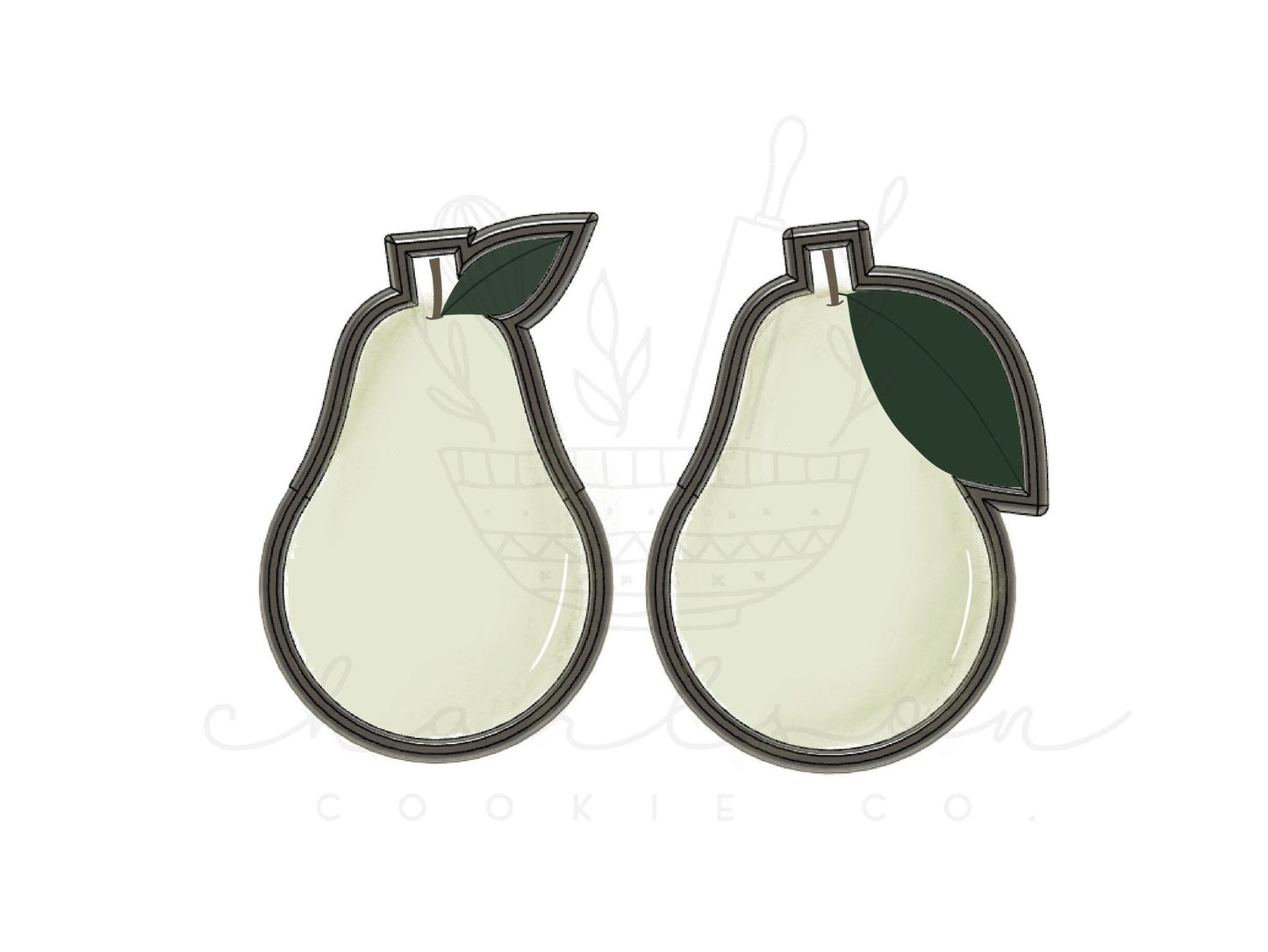 Pear cookie cutter