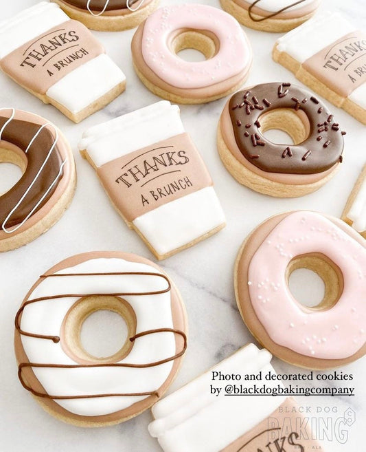 Donut (with cut out) cookie cutter