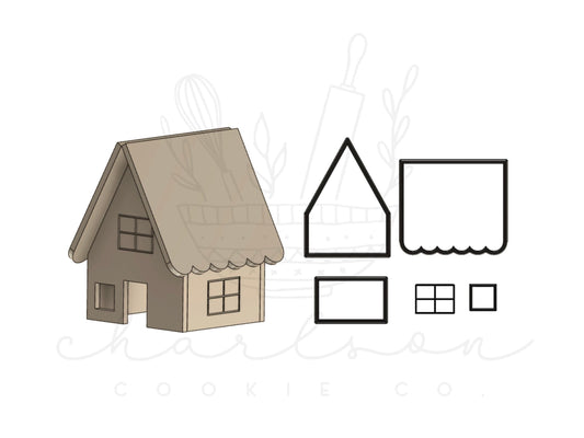 Gingerbread house (build your own) cookie cutter set