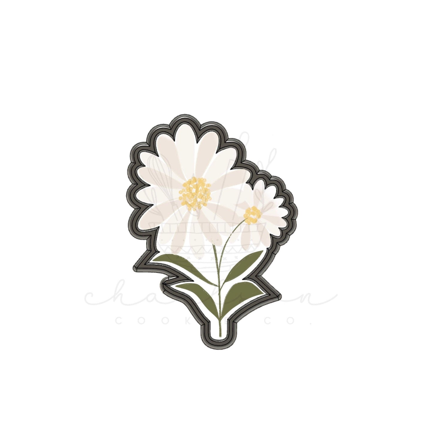 Flower cookie cutter (Linen & Gray)