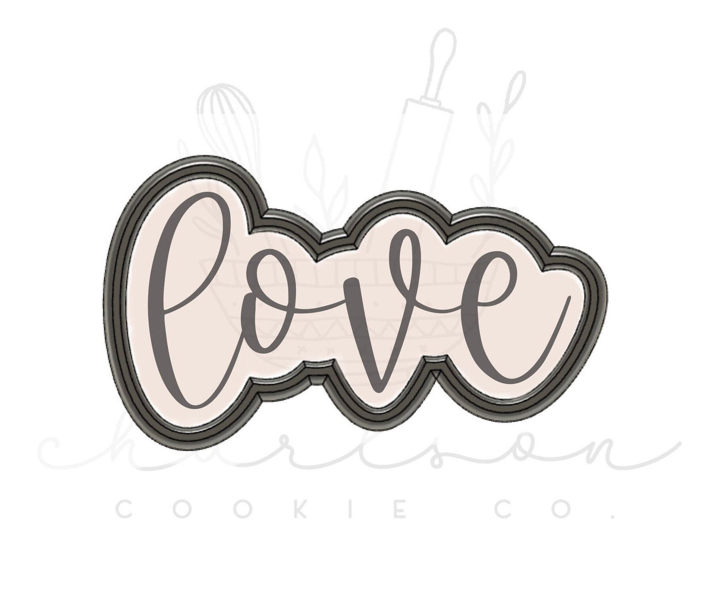 Love cookie cutter
