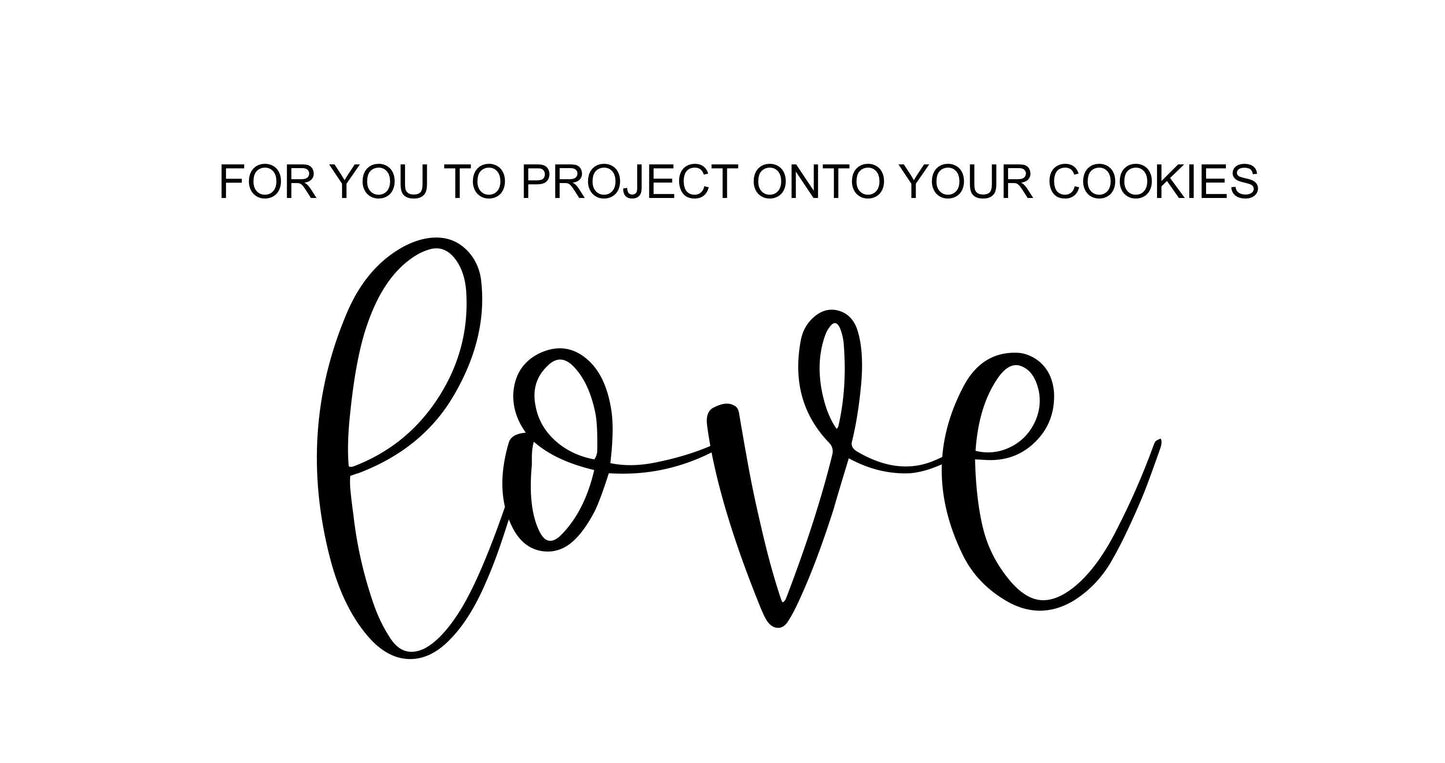 Love cookie cutter