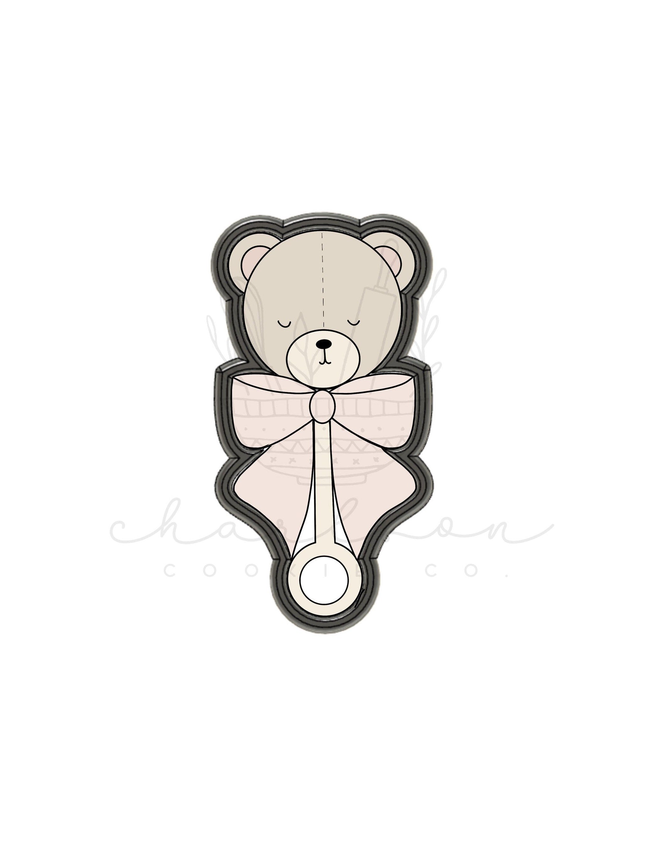 Teddy bear no. 3 cookie cutters – Charlson Cookie Co.