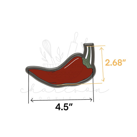 Chili pepper cookie cutter