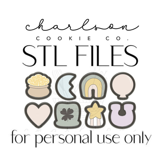 STL files / Charms cookie cutters 8pc set / digital files - personal use only