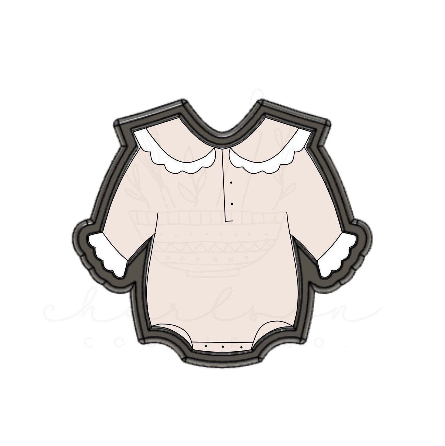 Baby ruffle no. 2 cookie cutter