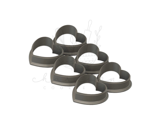 Multi-cutter heart no. 3 cookie cutter