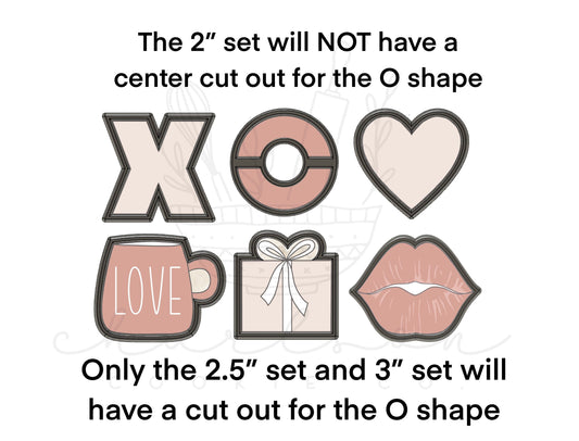 Valentine’s Day Set B cookie cutters set