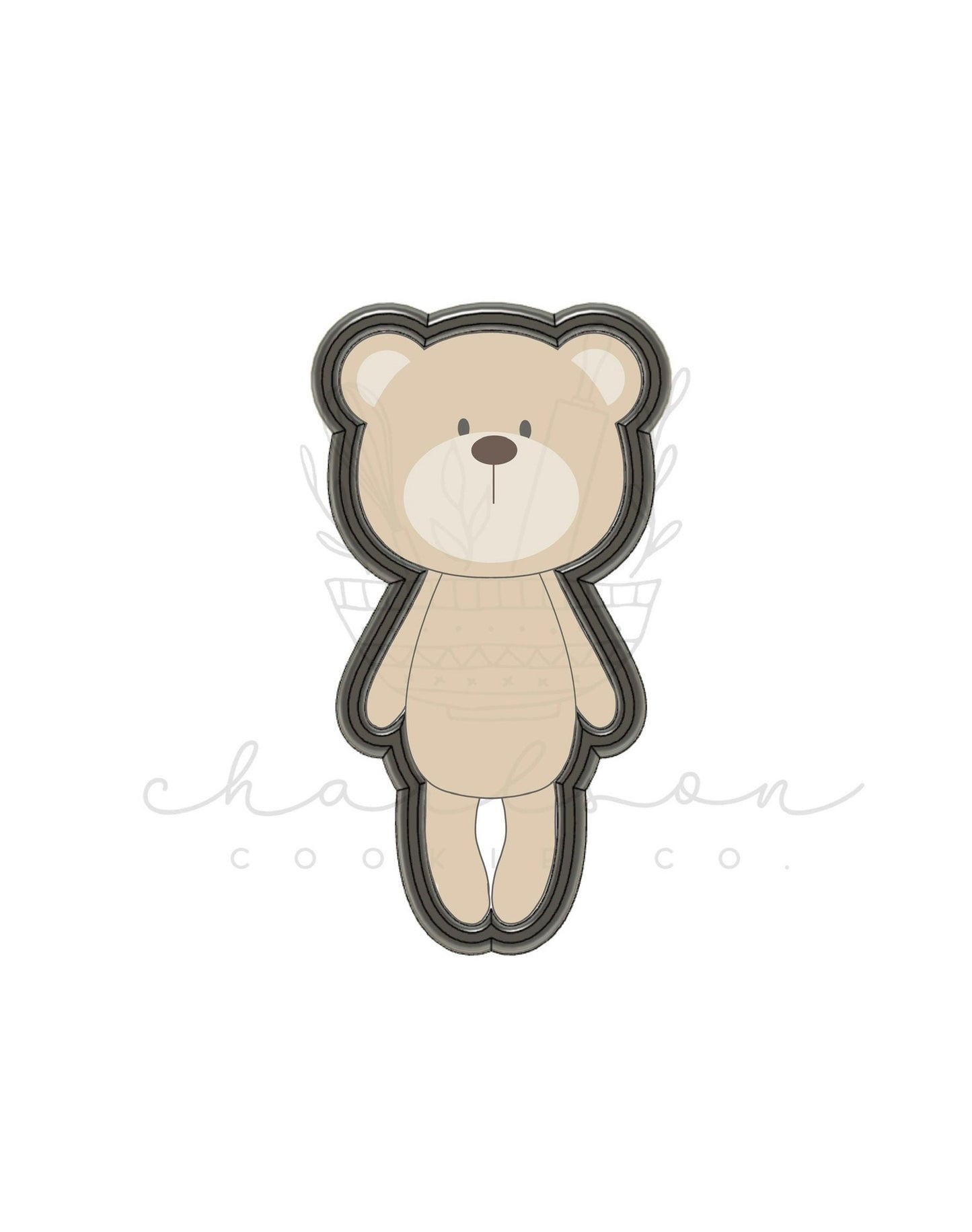 Teddy bear no. 2 cookie cutter