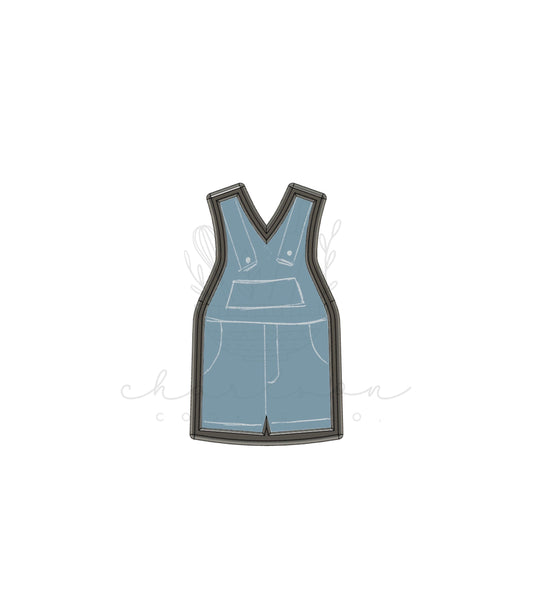 Overalls cookie cutter (Linen & Gray)