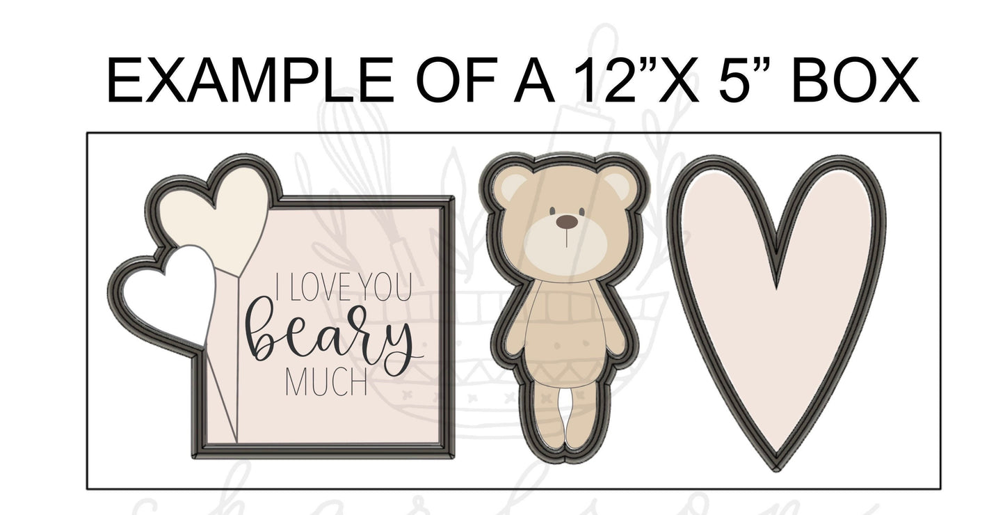 Valentine's Day Set C (3pc) cookie cutters set