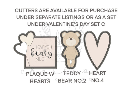 DIY cookie kit (Valentine's day set C print) instruction card (2 files) / Instant digital download