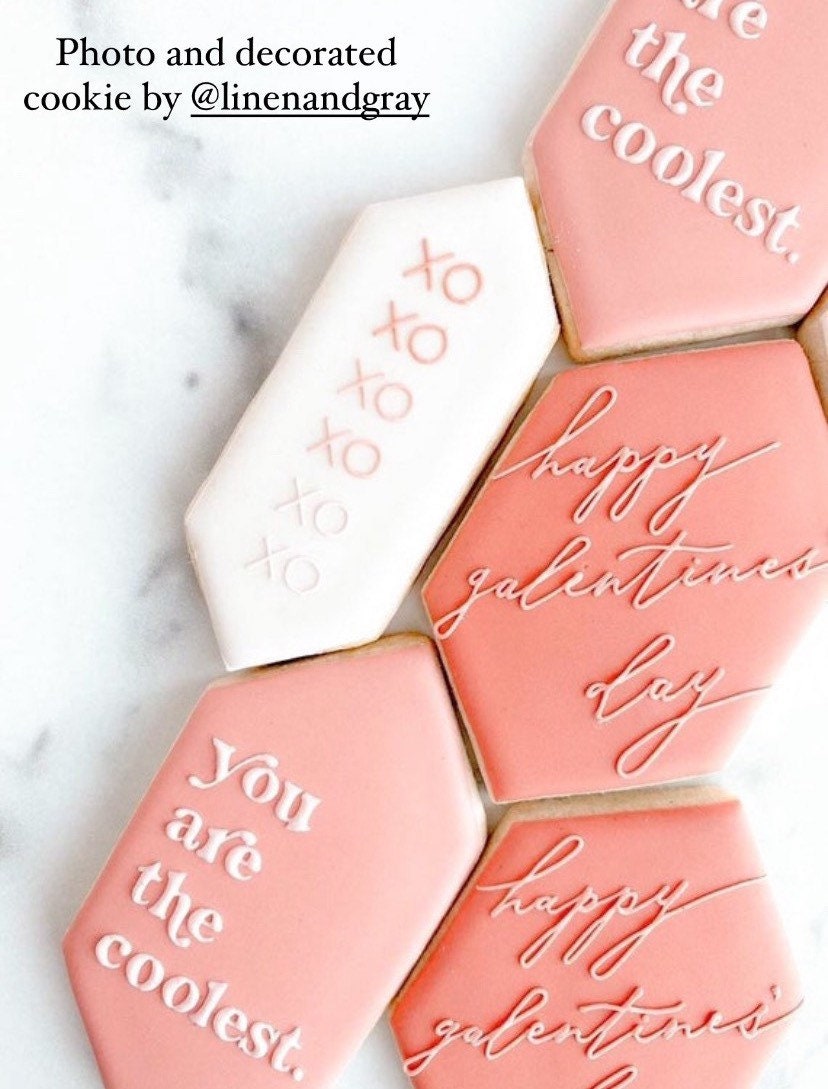 Hexagon cookie cutters